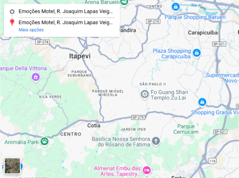 Mapa do motel